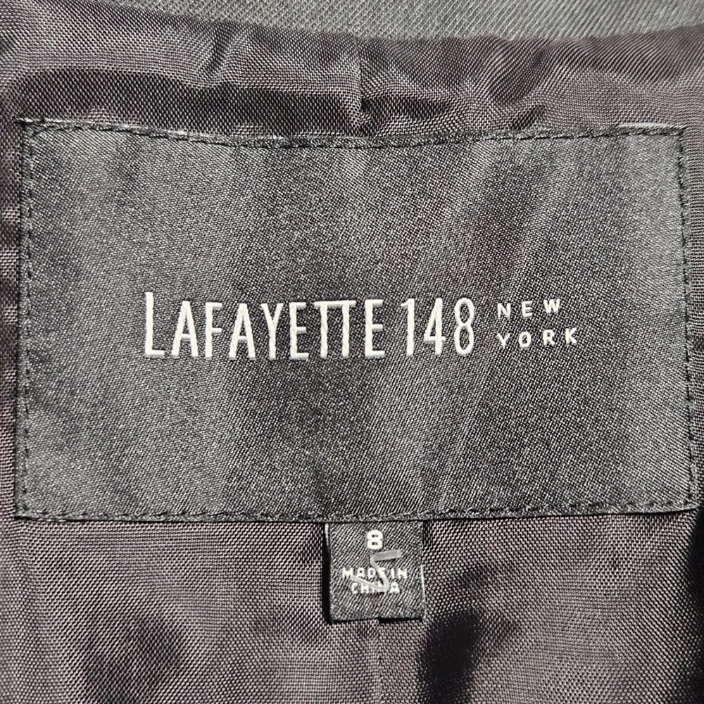 Lafayette 148 New York Virgin Wool Blend Blazer 8 Office Siren Corpcore‎ - Picture 3 of 6